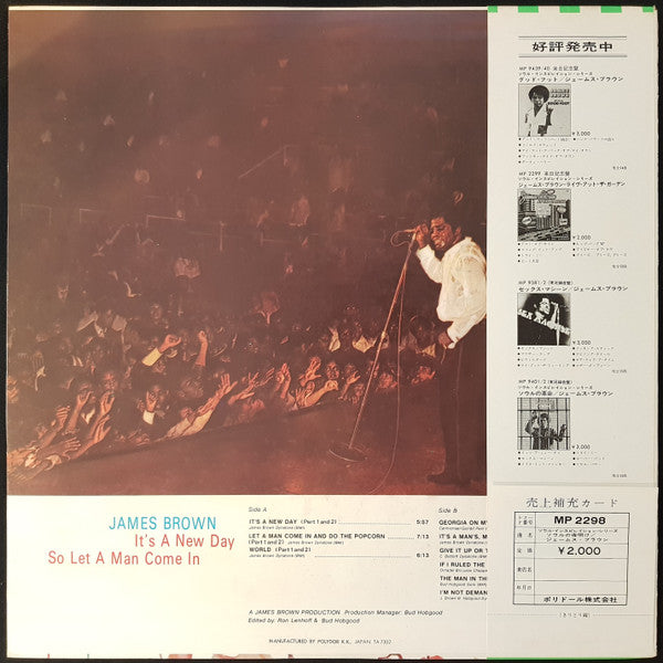 Release: It's A New Day So Let A Man Come In-Vinyl-Japan-1973-MP 2298-9662704