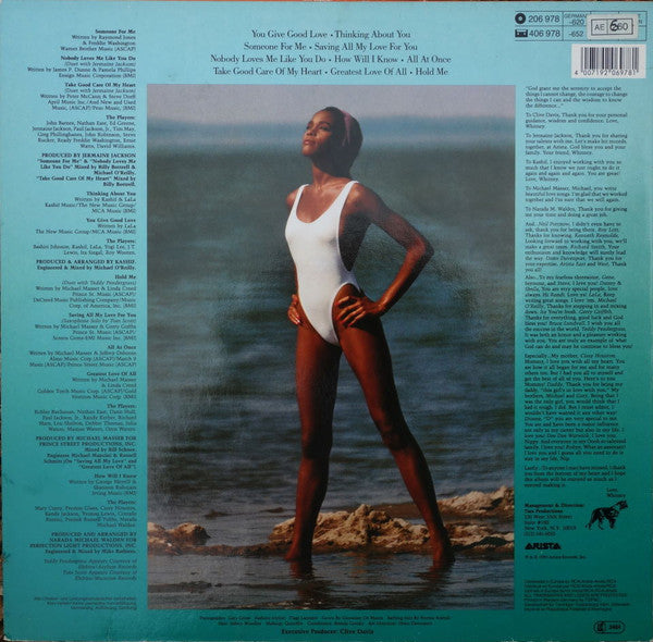 Release: Whitney Houston-Vinyl-UK & Europe-1985-206 978-7284214