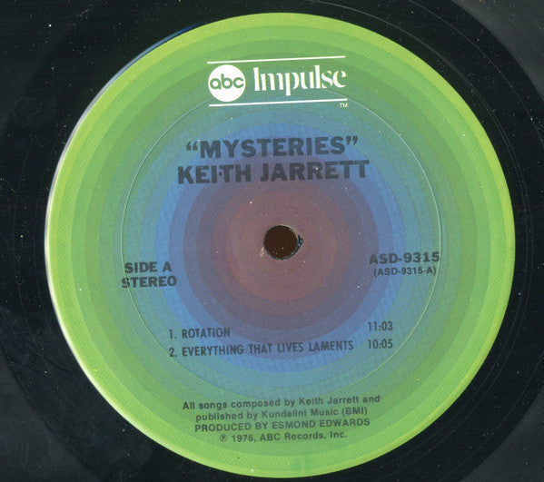 Release: Mysteries-Vinyl-US-1976-ASD-9315-1164606