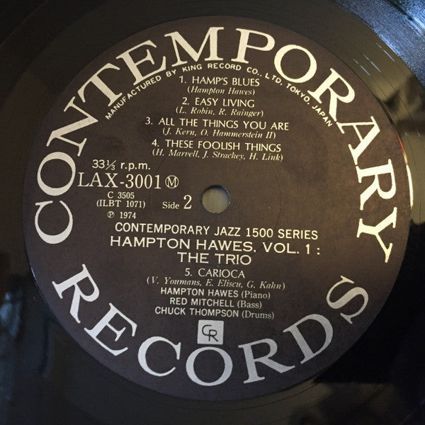 Hampton Hawes Trio, Vol. 1