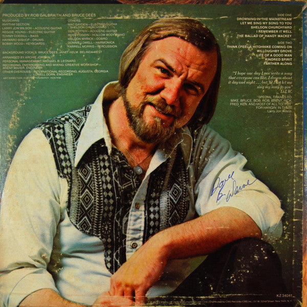 Release: Let Me Sing My Song To You-Vinyl-US-1976-KZ 34041-2556841