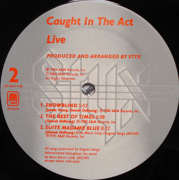 Caught In The Act Live