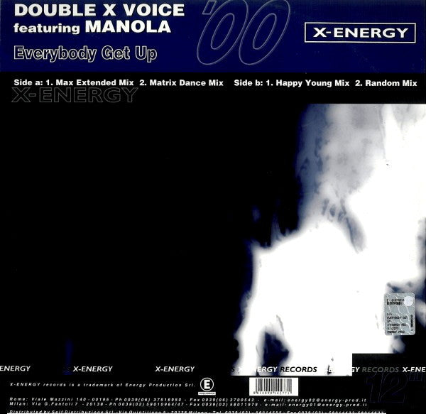 Master Release: Everybody Get Up by Double X Voice