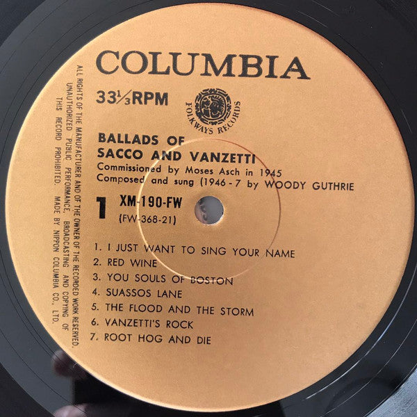 Ballads Of Sacco & Vanzetti