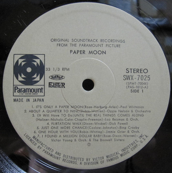 Paper Moon: Original Recordings Featured In The Soundtrack