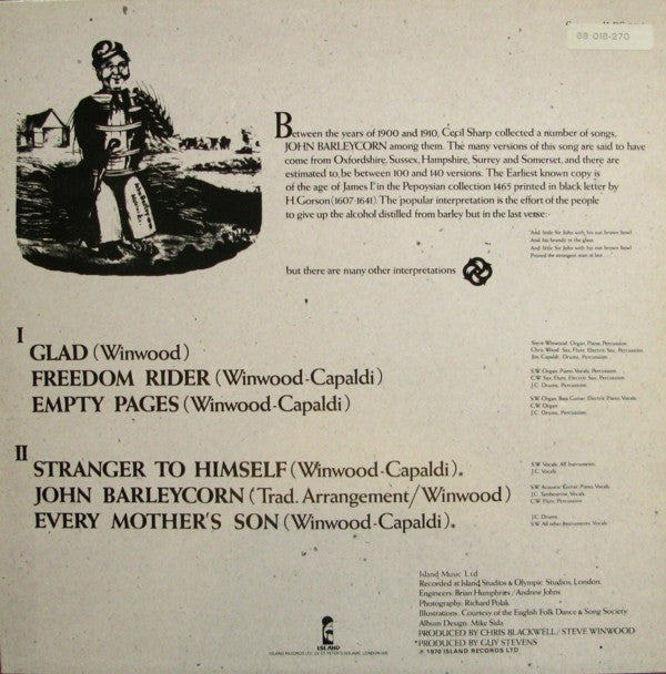 Release: John Barleycorn Must Die-Vinyl-Germany-None-88 018-270, 88 018 ET, ILPS 9116-4001787