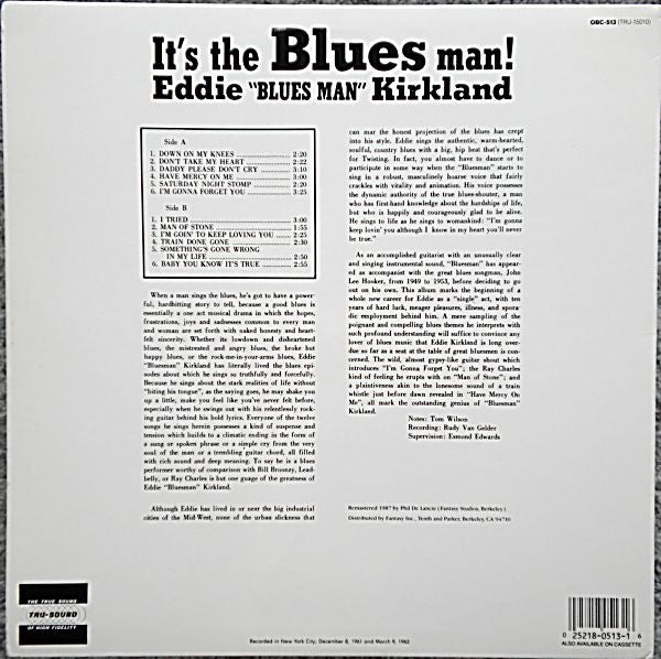 Release: It's The Blues Man!-Vinyl-US-1987-OBC-513, TRU-15010-4051620