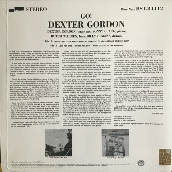 Release: Go!-Vinyl-UK & Ireland-2016-BST 84112, BST-84112, 84112-8708349