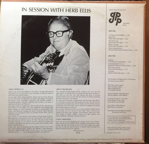 Release: In Session With Herb Ellis-Vinyl-US-1975-GPP 3001-6718651