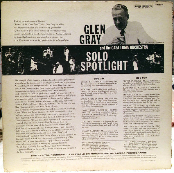 Master Release: Solo Spotlight by Glen Gray & The Casa Loma Orchestra