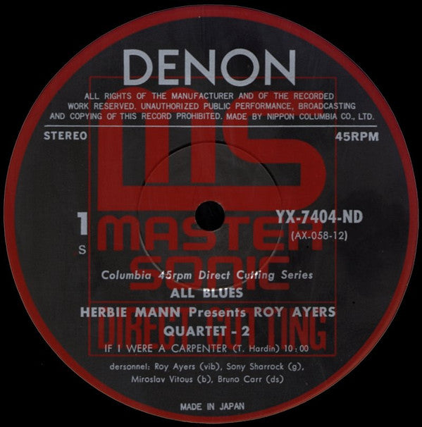 Herbie Mann Presents: All Blues Roy Ayers Quartet 2
