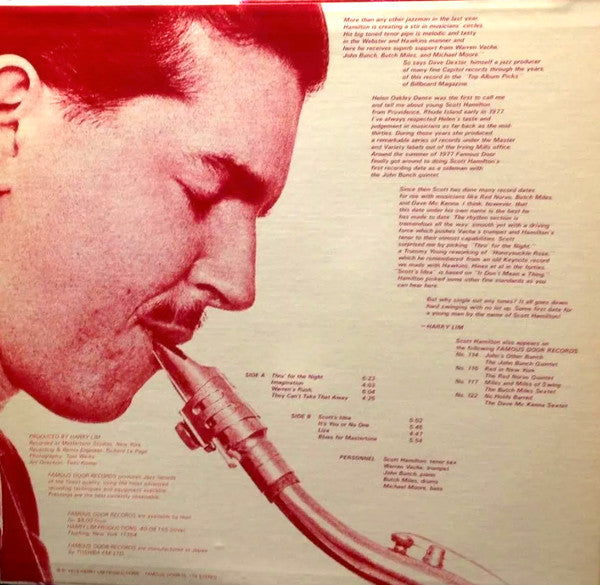 Master Release: Swinging Young Scott by The Scott Hamilton Quintet