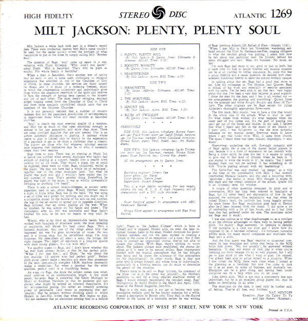 Release: Plenty, Plenty Soul-Vinyl-US-1966-SD 1269-7594299