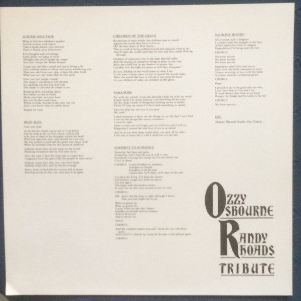 Randy Rhoads Tribute