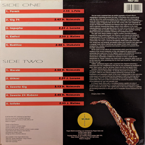 Bringing It Down - South African Sax Jive