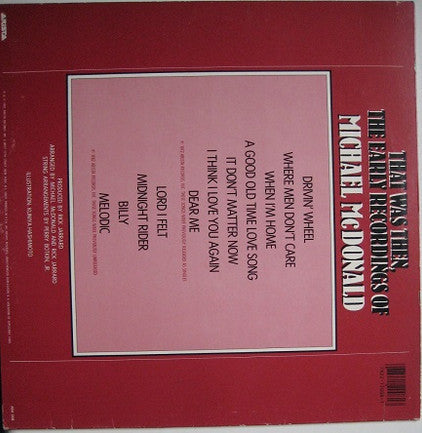 Master Release: That Was Then, The Early Recordings Of Michael McDonald by Michael McDonald