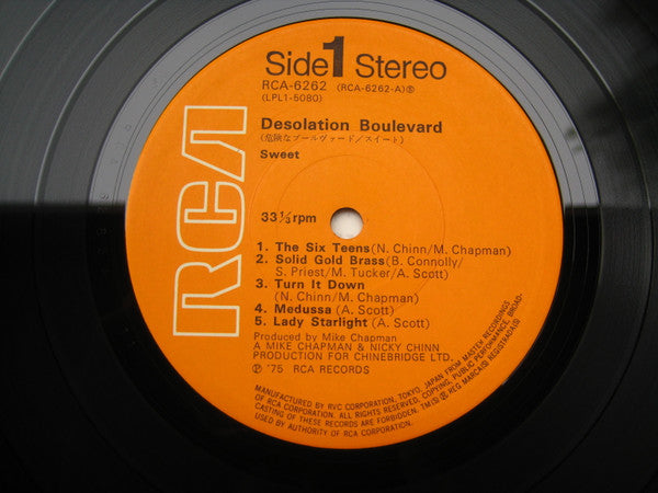 Release: Desolation Boulevard-Vinyl-Japan-1975-RCA-6262-7317469