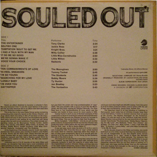 Master Release: Souled Out by Various