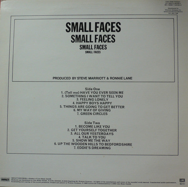 Release: Small Faces-Vinyl-Germany-1983-IMLP 4.00165 J, IMLP 4.00165 J-8445186
