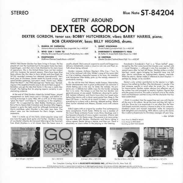 Release: Gettin' Around-Vinyl-US-2010-MMBST-84204, BLP 4204-3910100