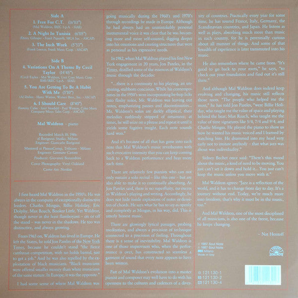 Master Release: Update by Mal Waldron