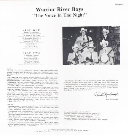 Master Release: The Voice In The Night by The Warrior River Boys