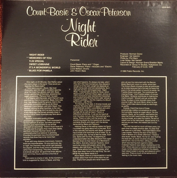Release: Night Rider-Vinyl-US-1980-2310-843-3284425