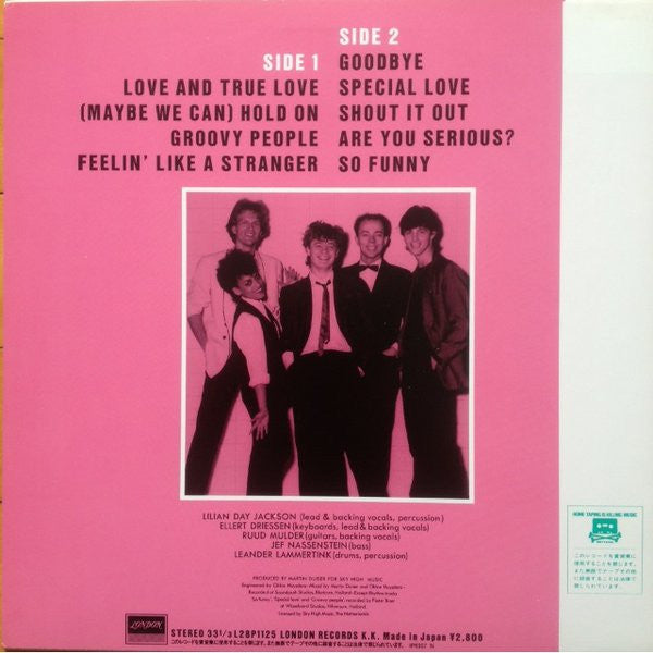 Release: Hold On-Vinyl-Japan-1982-L28P-1125-5635524