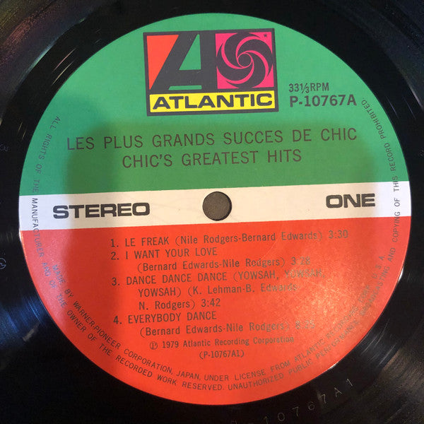 Les Plus Grands Succes De Chic = Chic's Greatest Hits