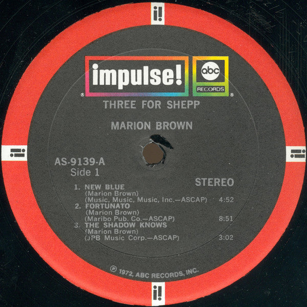 Master Release: Three For Shepp by Marion Brown
