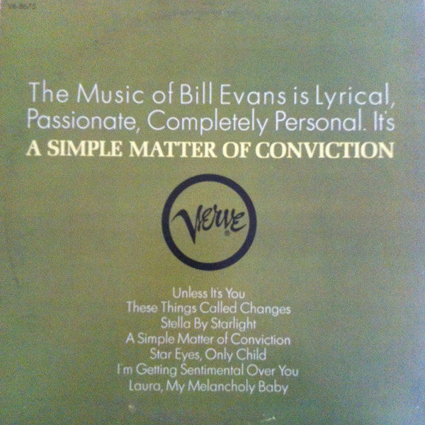 A Simple Matter Of Conviction