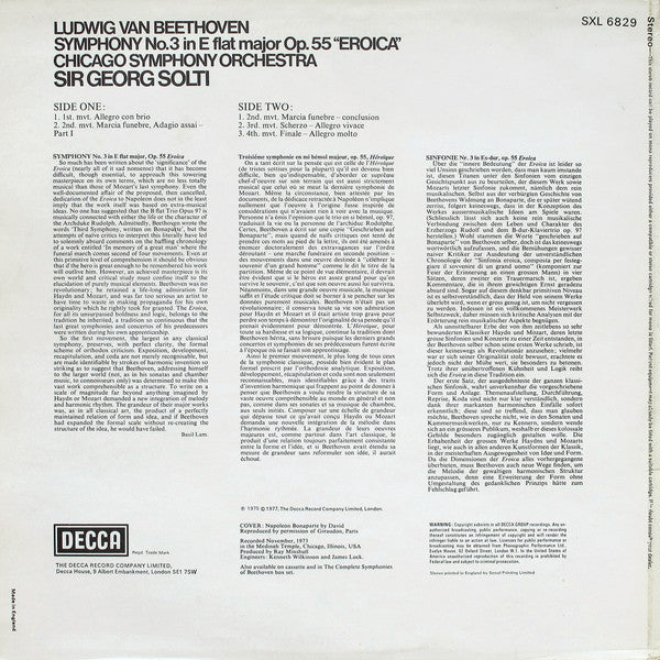 Master Release: Symphony No. 3 In E Flat Major "Eroica" by Ludwig van Beethoven