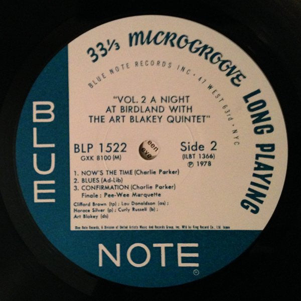 A Night At Birdland, Volume 2