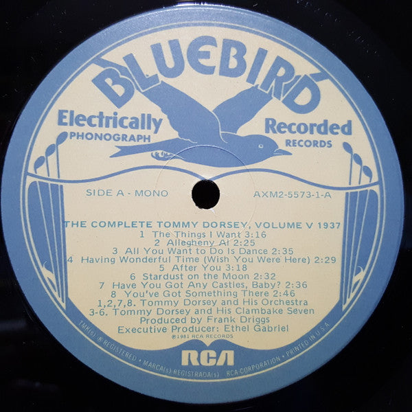 The Complete Tommy Dorsey Volume V 1937