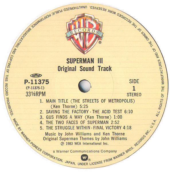 Superman III (Original Sound Track)