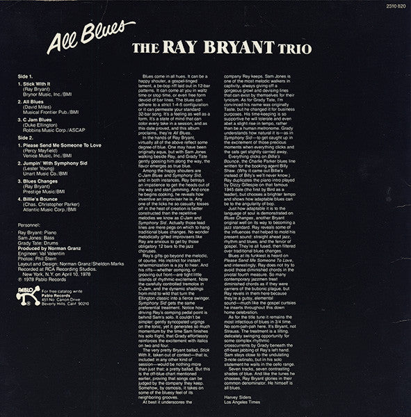 Release: All Blues-Vinyl-US-1978-2310 820-2301505