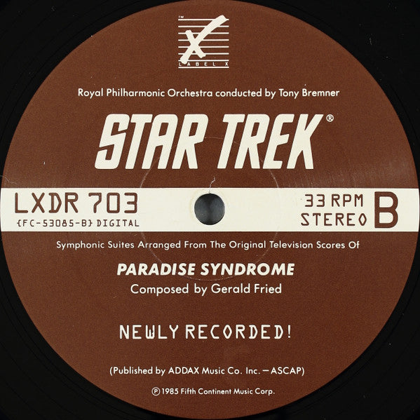 Star Trek Symphonic Suites Arranged From The Original Television Scores