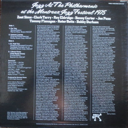 JATP (Jazz At The Philharmonic At The Montreux Jazz Festival 1975)
