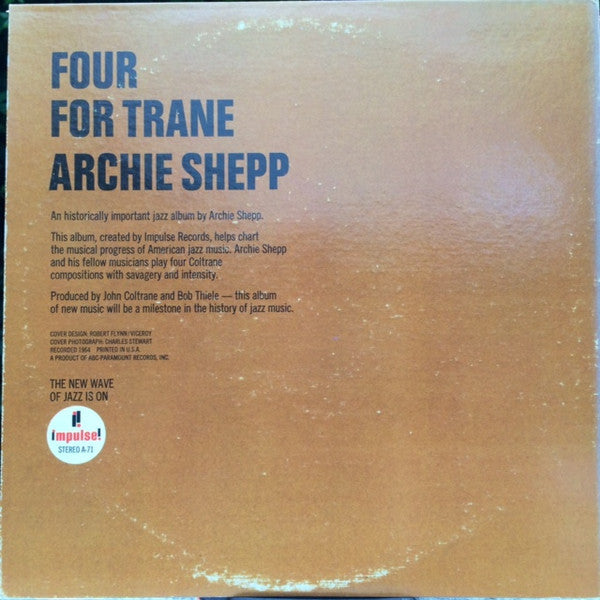 Release: Four For Trane-Vinyl-US-1975-AS-71-6034989