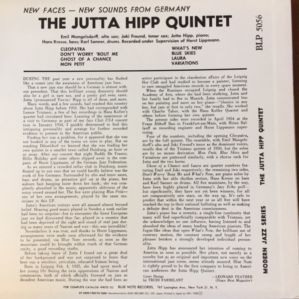 Master Release: New Faces - New Sounds From Germany by Jutta Hipp Quintet