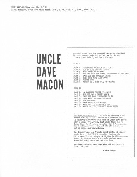 Uncle Dave Macon