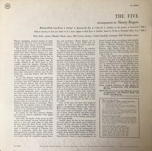 Release: The Five-Vinyl-Spain-1983-NL 45722-2461970