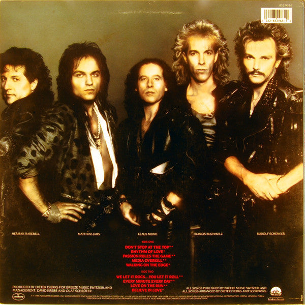 Release: Savage Amusement-Vinyl-US-1988-832 963-1-9718074