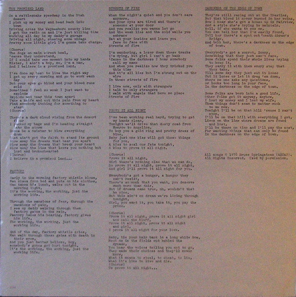 Darkness On The Edge Of Town