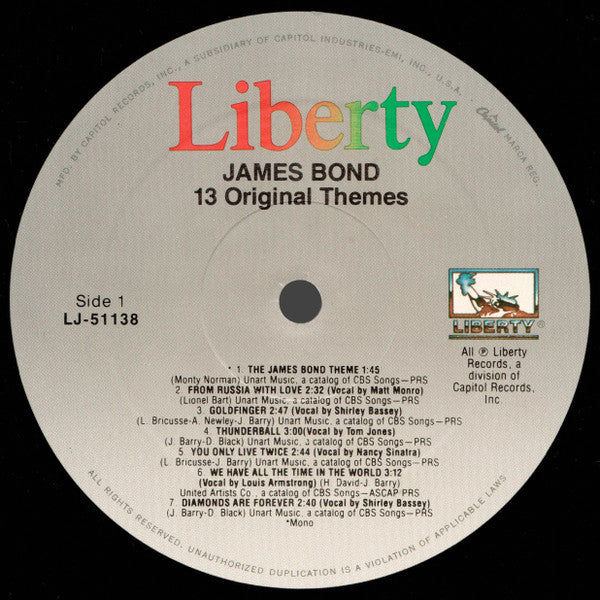 James Bond 007 - 13 Original Themes