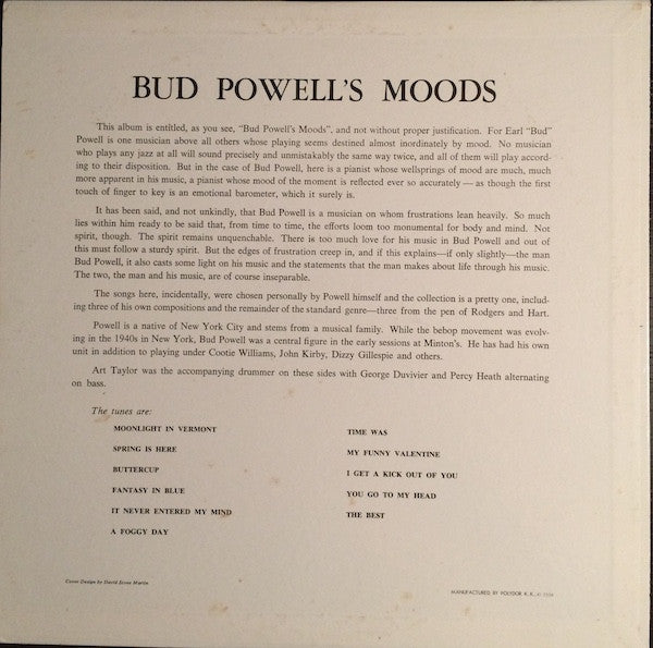 Bud Powell's Moods