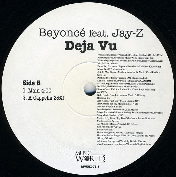 Release: Déjà Vu-Vinyl-US-2006-MWMDJ6-1-1697843
