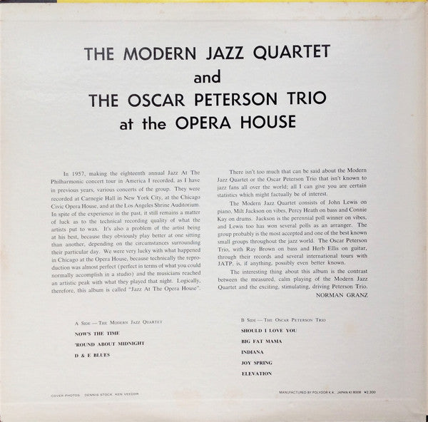 Release: At The Opera House-Vinyl-Japan-1980-MV 2695-5391992