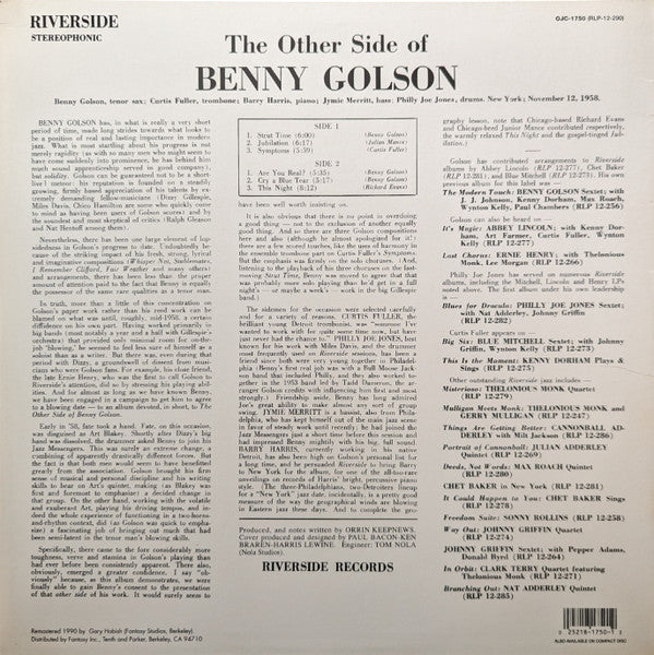 The Other Side Of Benny Golson