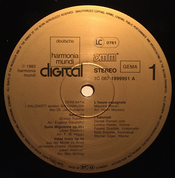 Serenata • I Salonisti Spielen Salonmusik